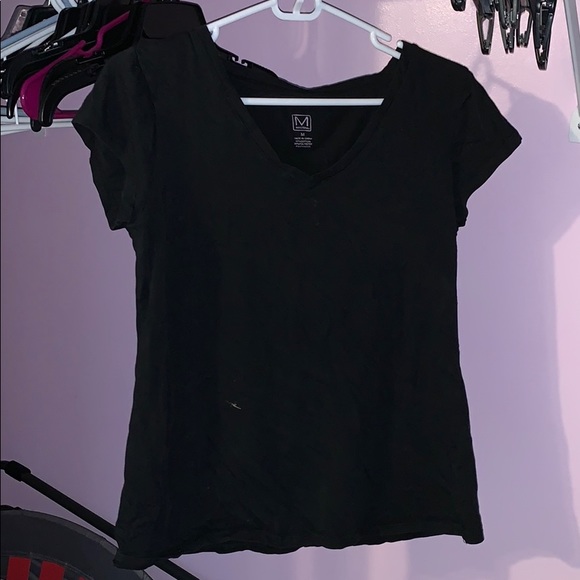 Black Massini V-Neck Tee - Picture 2 of 2